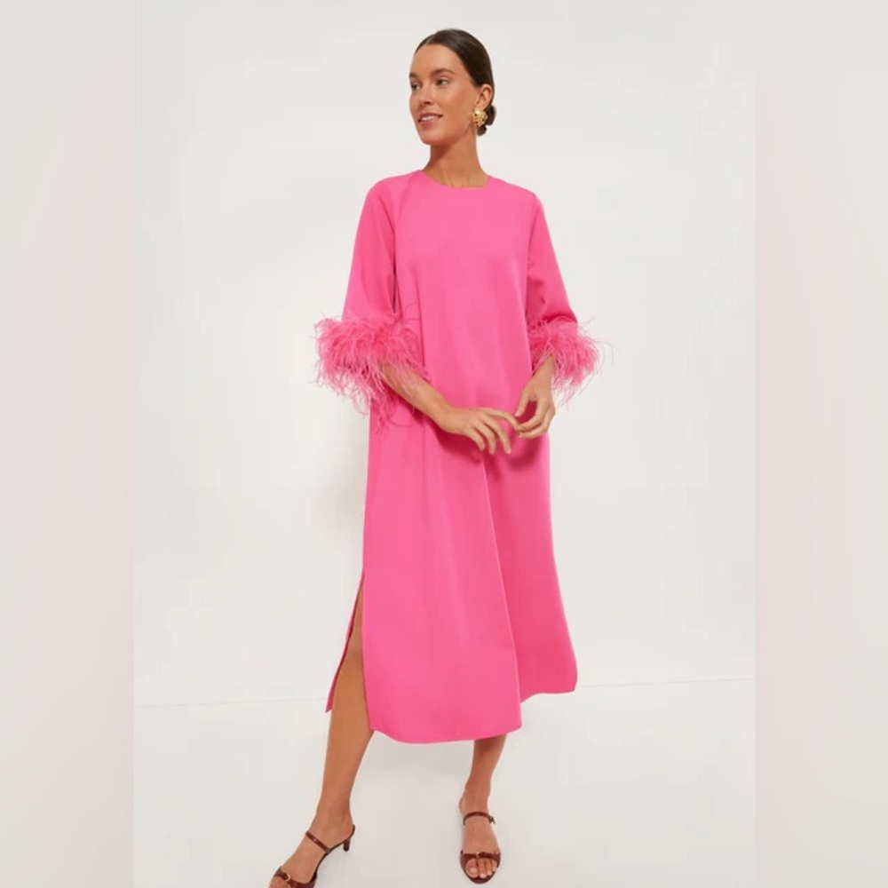 Tuckernuck Hot Pink Feather Jamie Dress